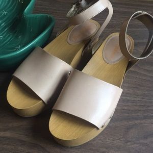 Sam Edelman wooden flatforms